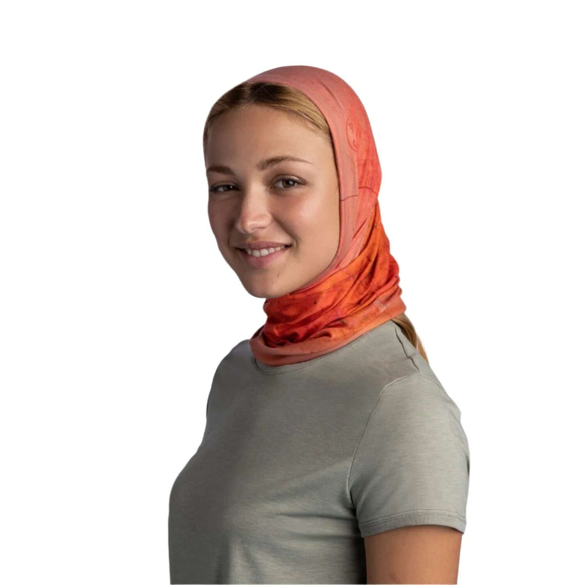 Buff CoolNet UV Keffy Nectarine Orange Neck Gaiter