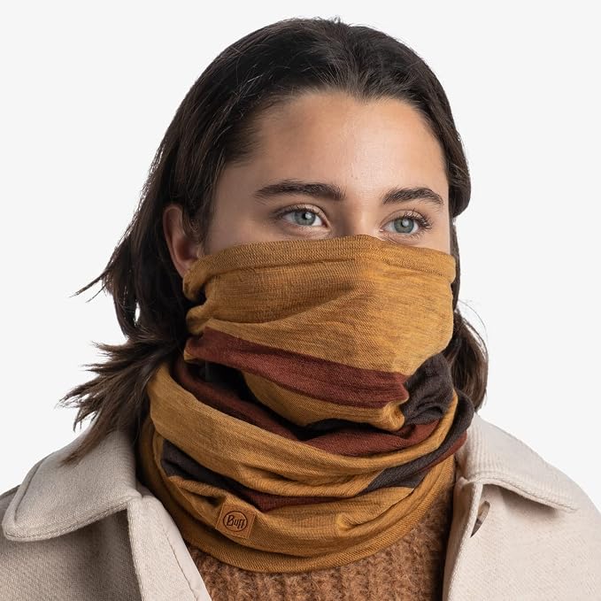 Buff Merino Move Multifunctional Neckwear - Solid Mustard