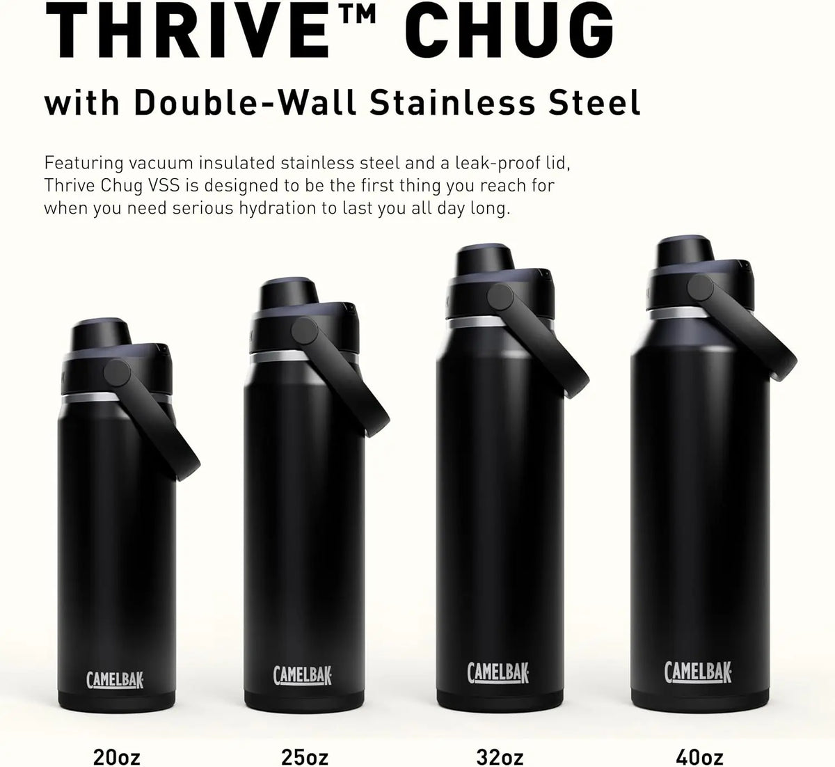Camelbak Thrive Chug Insulated Stainless Steel Bottle 25 oz - Shop Water Bottles at Trekaline