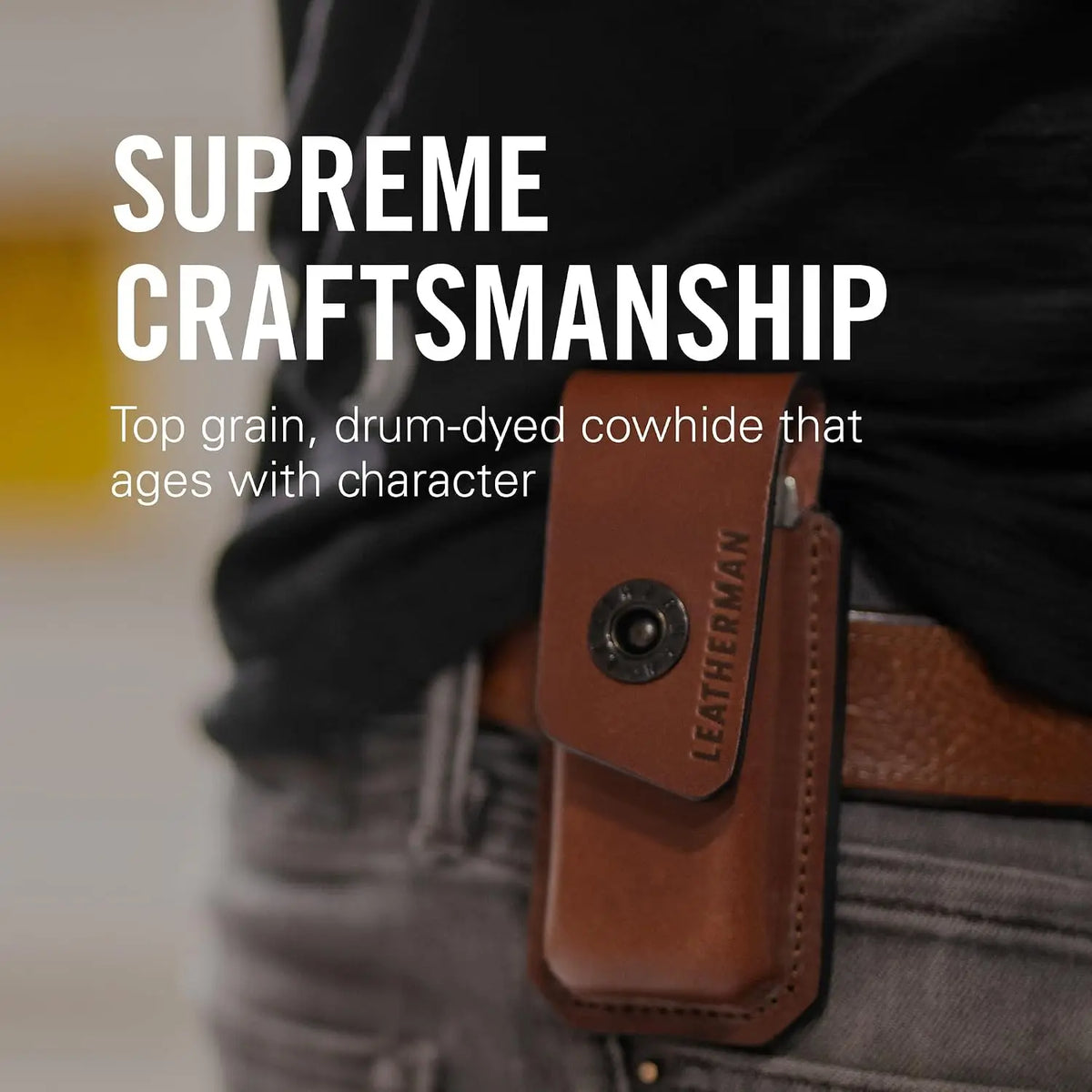 Leatherman Ainsworth EDC Premium Leather Sheath Brown - Shop Multi-Tools at Trekaline