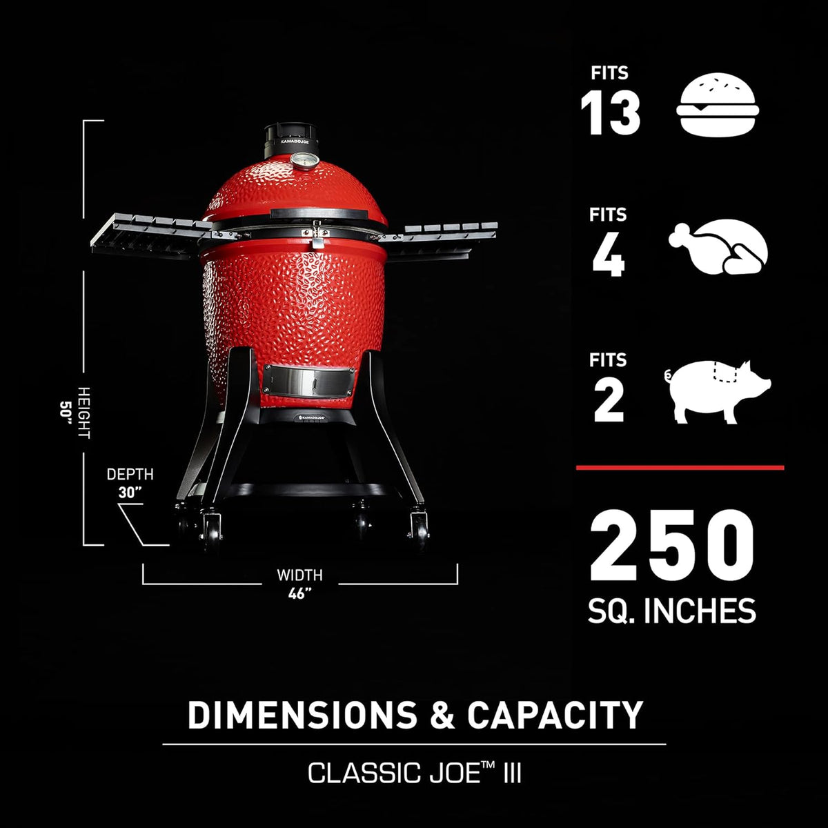 Kamado Joe Classic Joe Series III 18-inch Ceramic Grill