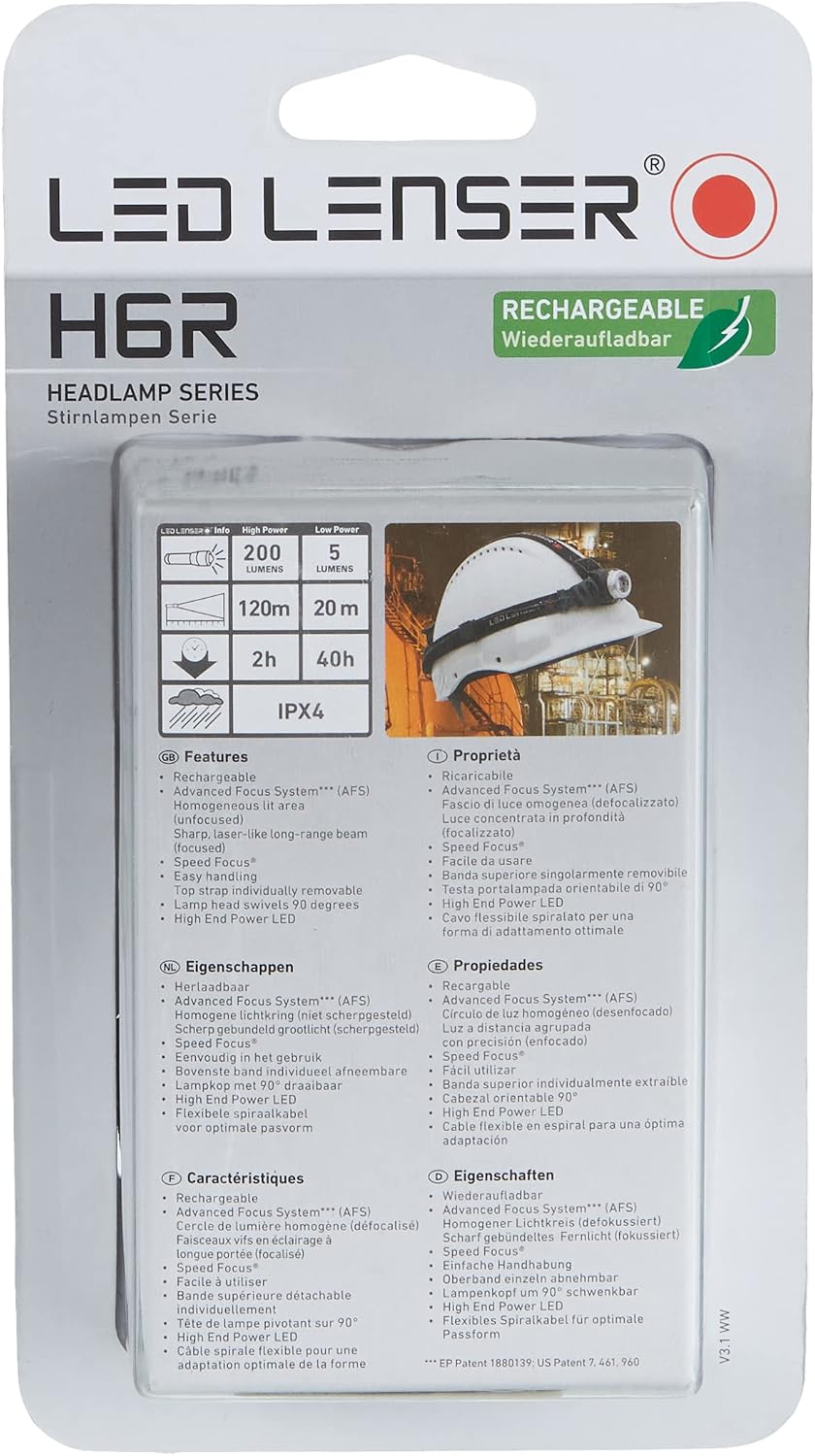 Ledlenser H6R Rechargeable Headlamp - Shop LED Headlamps at Trekaline