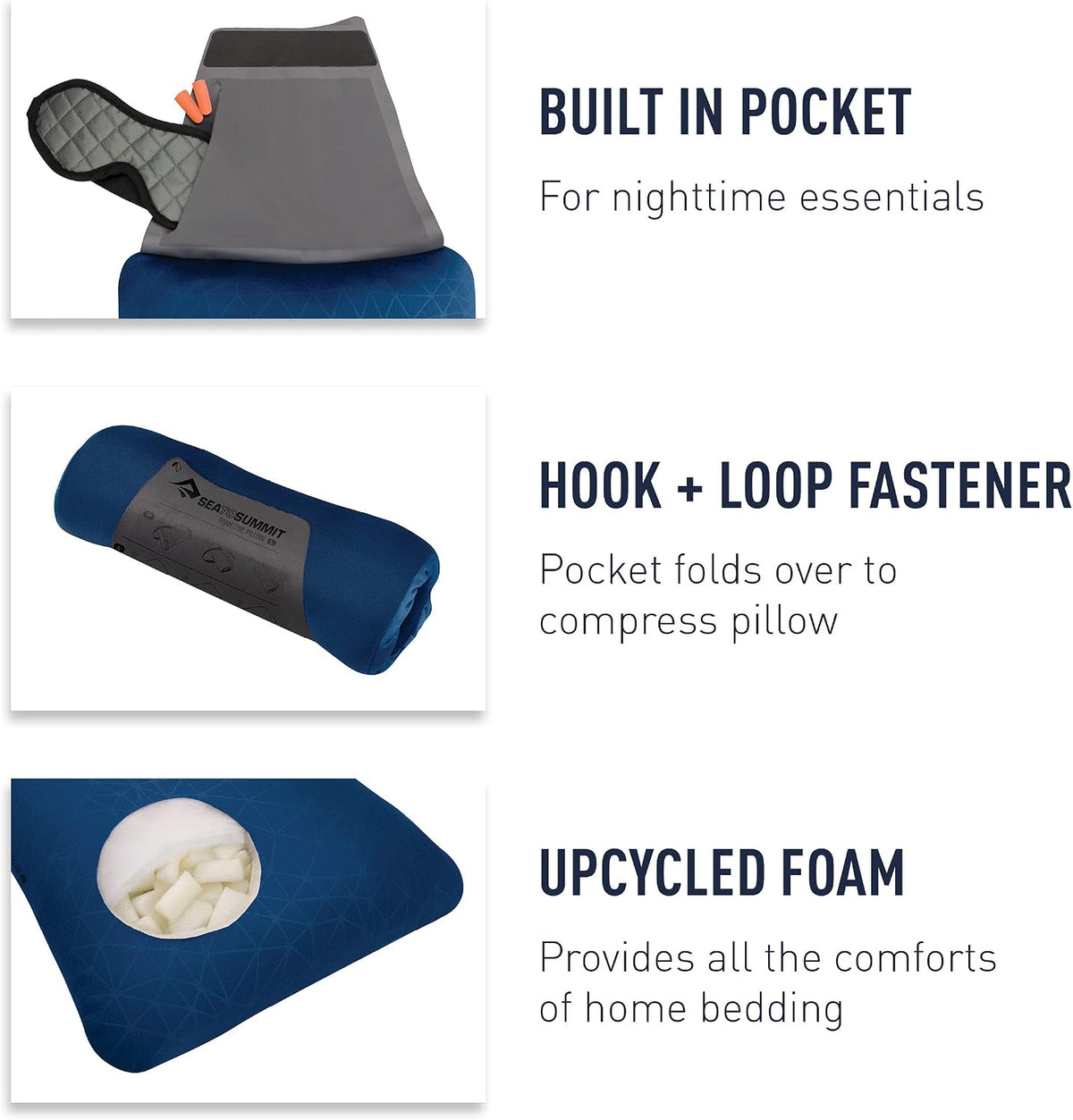 Sea to Summit Foam Core Pillow Travel Pillow - Shop Camp Pillows at Trekaline