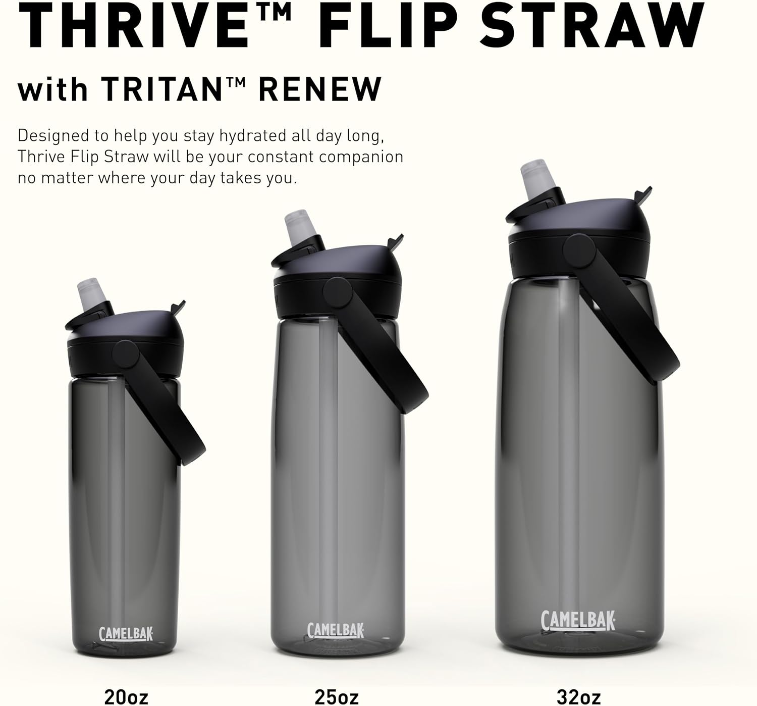 Camelbak Thrive Flip Straw Water Bottle 20 oz - Shop Water Bottles at Trekaline