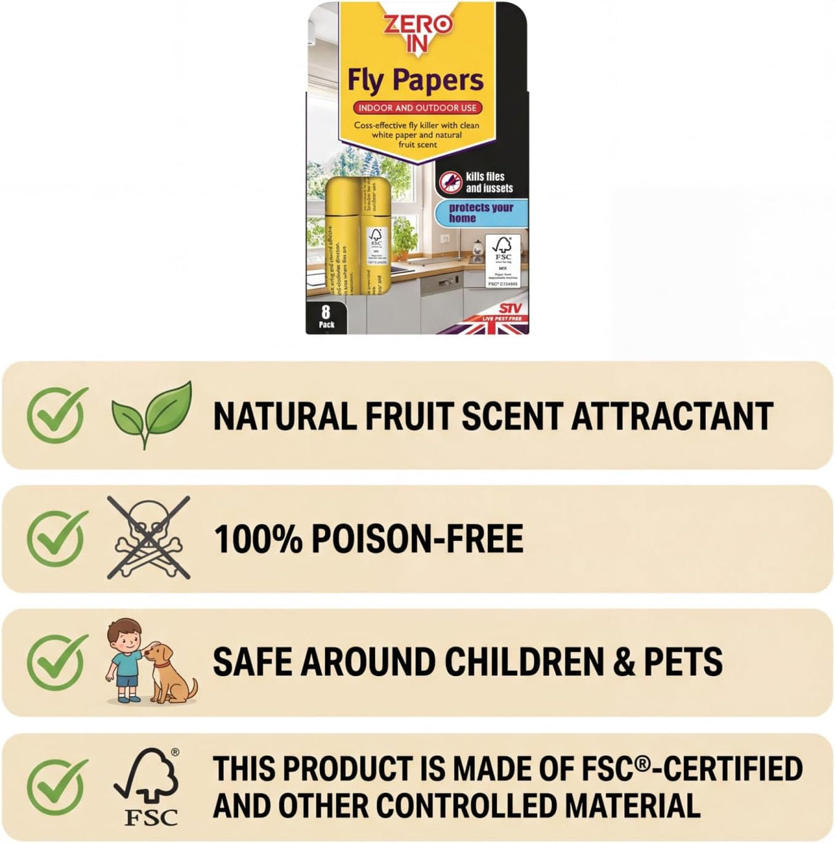 STV Fly Papers 8-Pack