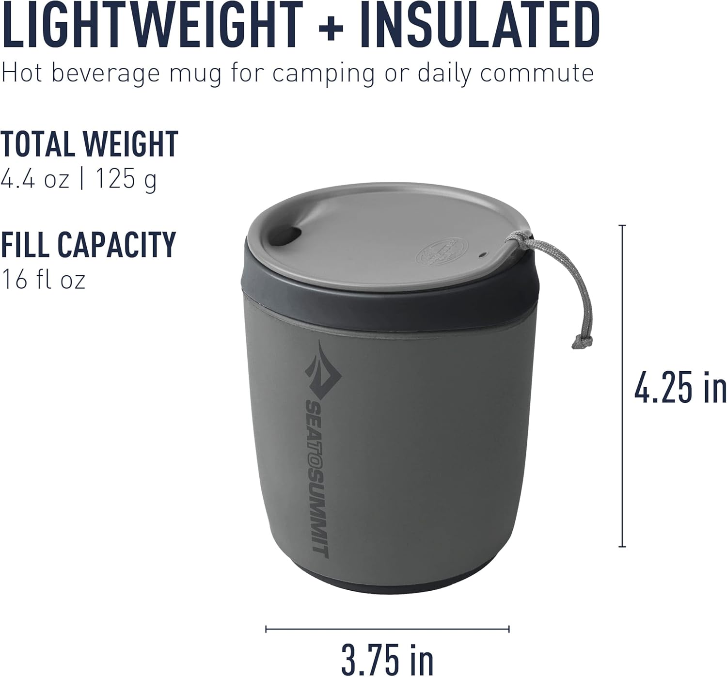 Sea to Summit Delta Insulated Camp Mug - 16 oz / 470 ml