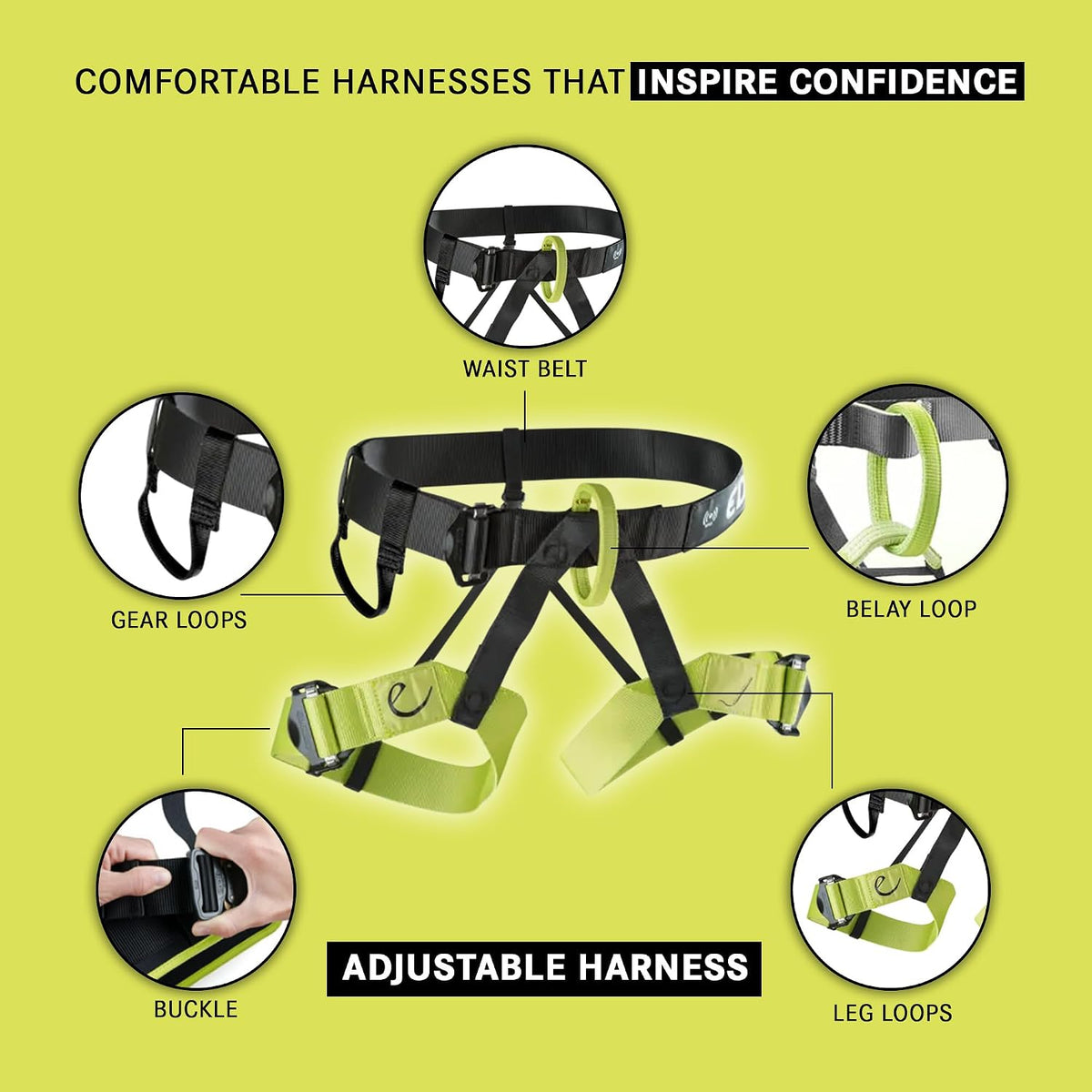 Edelrid Joker Adjustable Sit Harness - Shop Climbing Harnesses at Trekaline