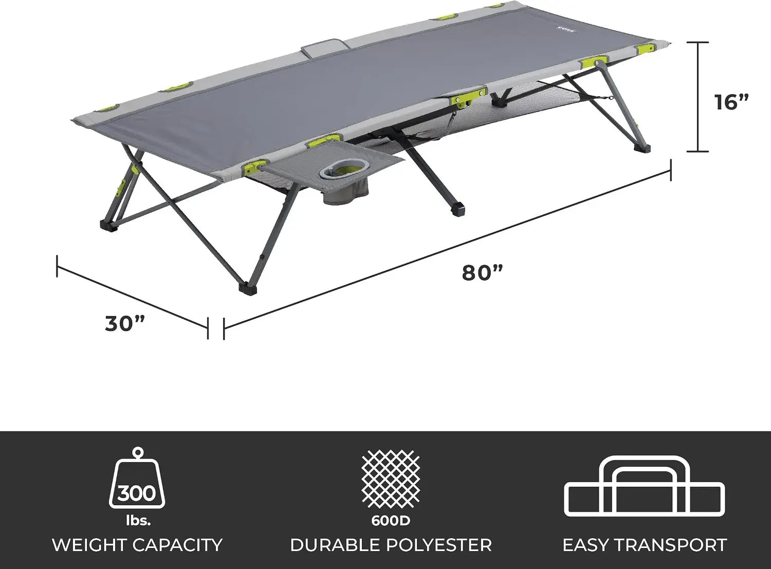 Core Equipment Outdoor Folding Camping Cot - Shop Cots at Trekaline