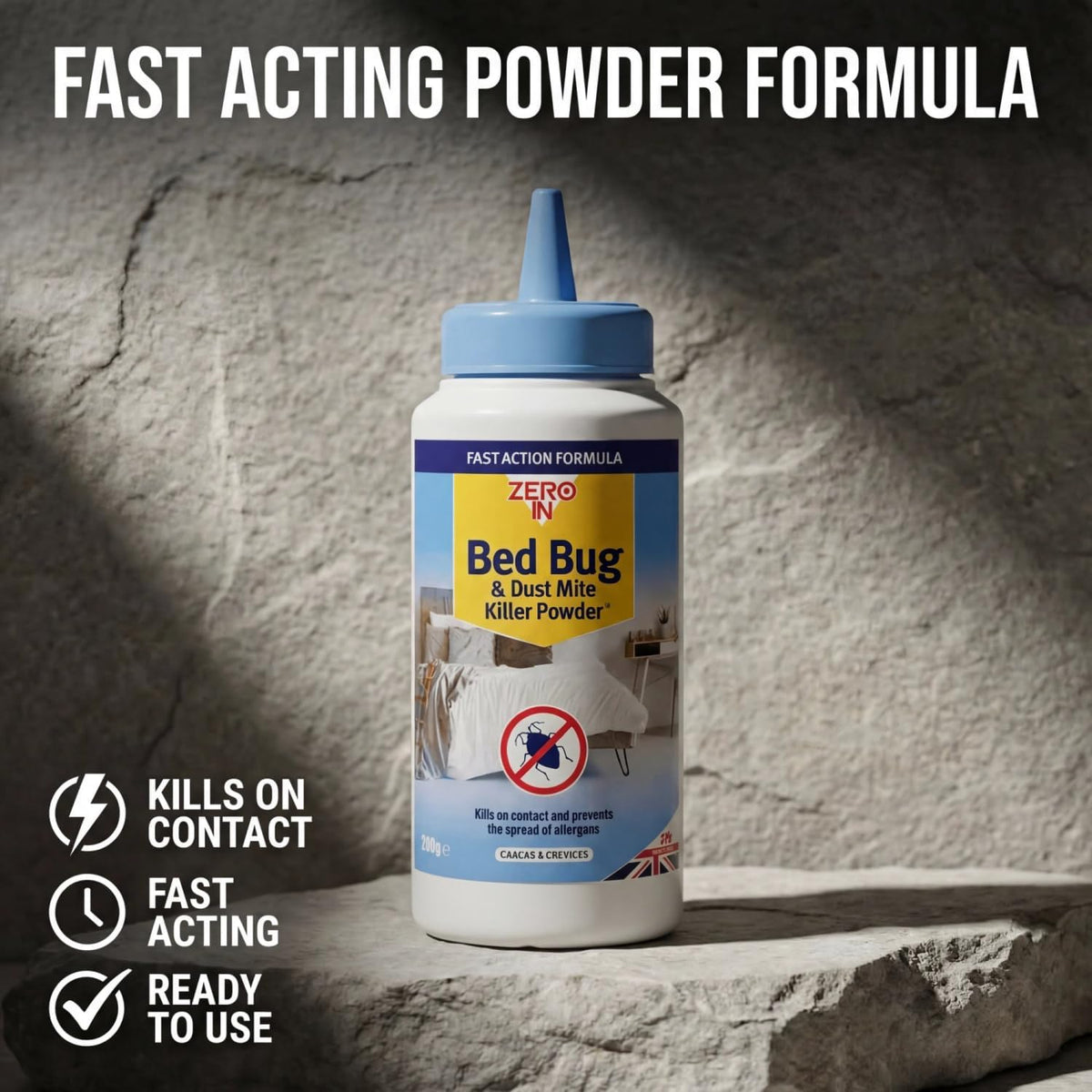 STV Zero In Bed Bug and Dust Mite Killer Powder 250 g