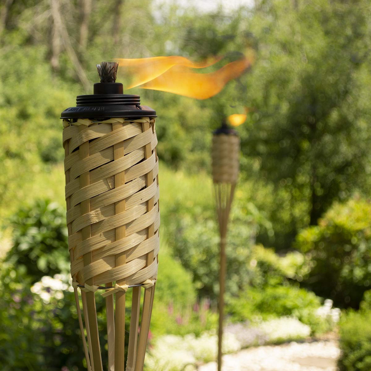 Procamp Bamboo Tiki Torch 150 cm - Shop Fuel-Powered Lanterns at Trekaline