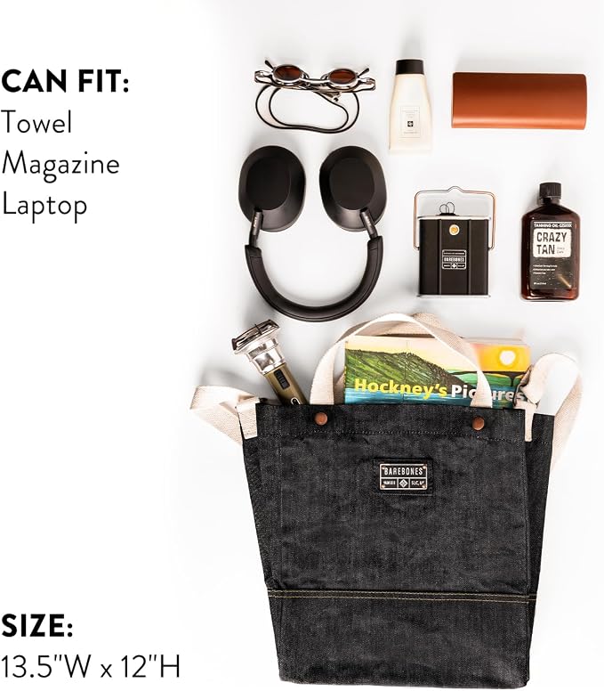 Barebones Neelum Waxed Denim TotesĀ - ShopĀ Tote BagsĀ atĀ Trekaline