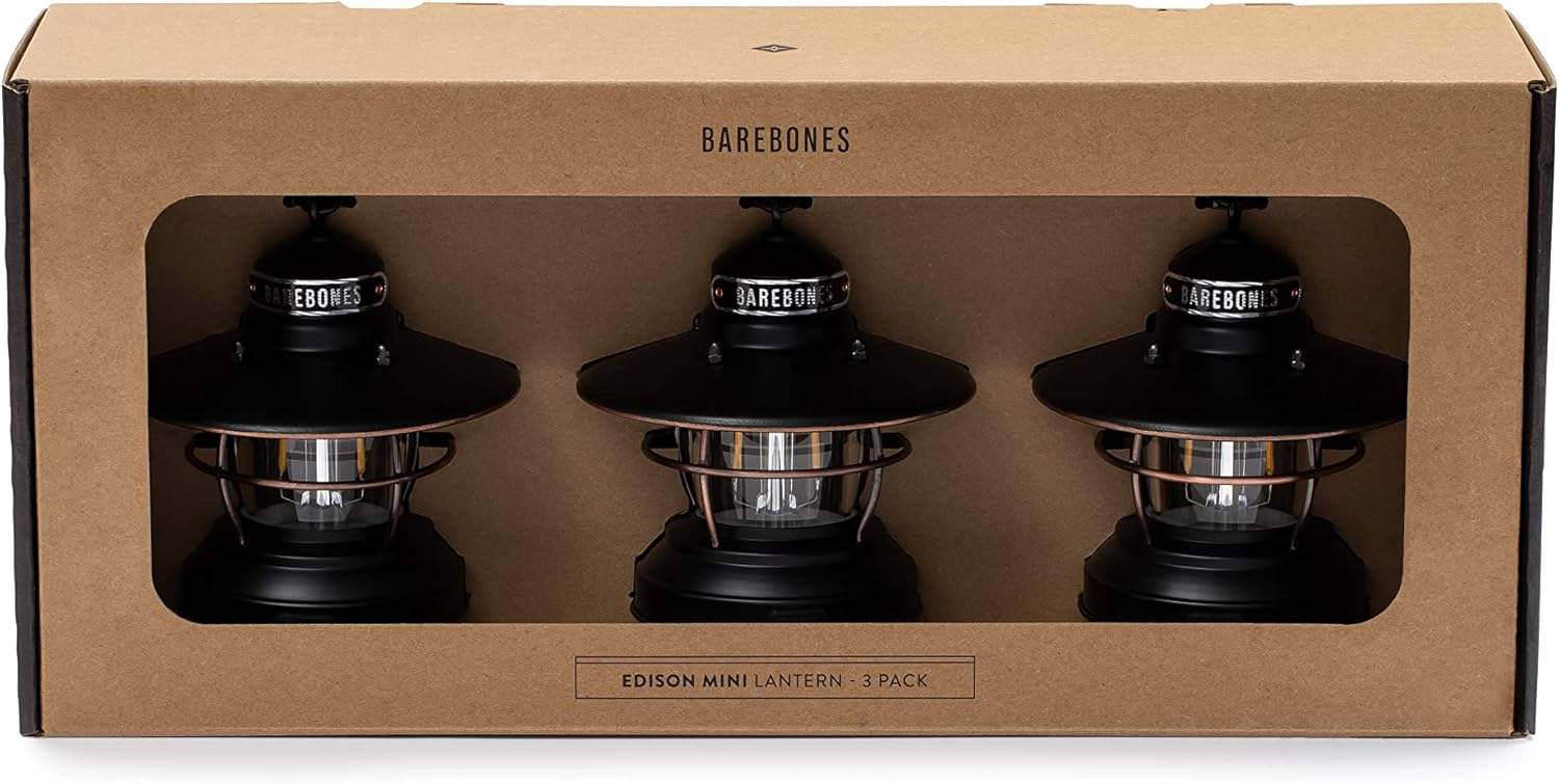 Edison Mini Lantern - 3 Pack - Shop Electric Lanterns at Trekaline