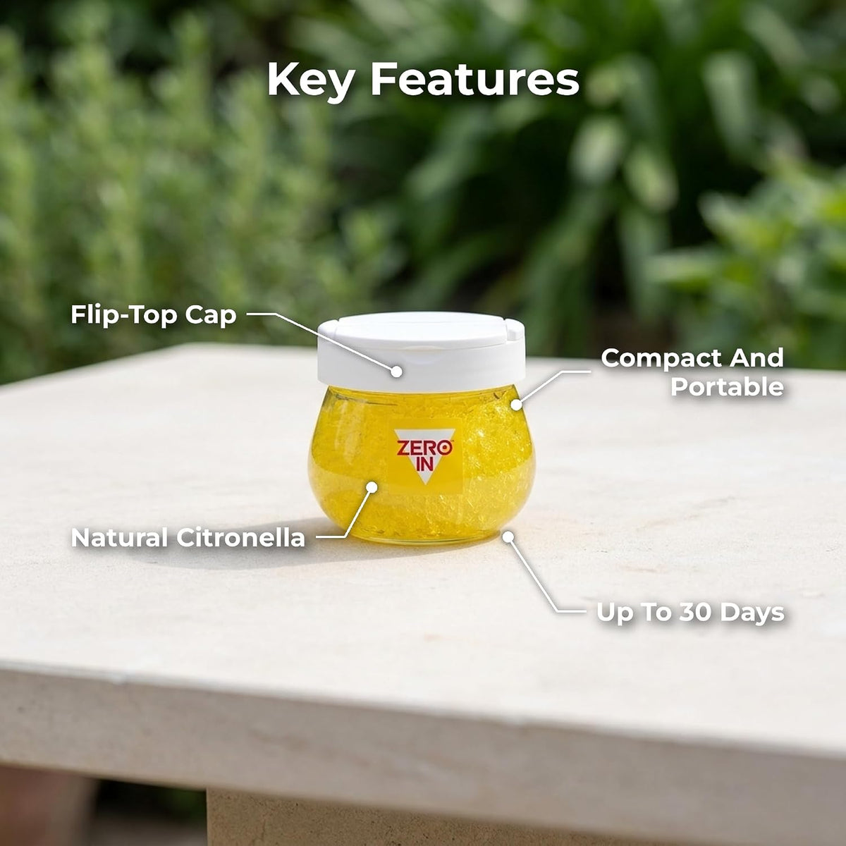 STV Zero In 30-Day Natural Citronella Gel Diffuser