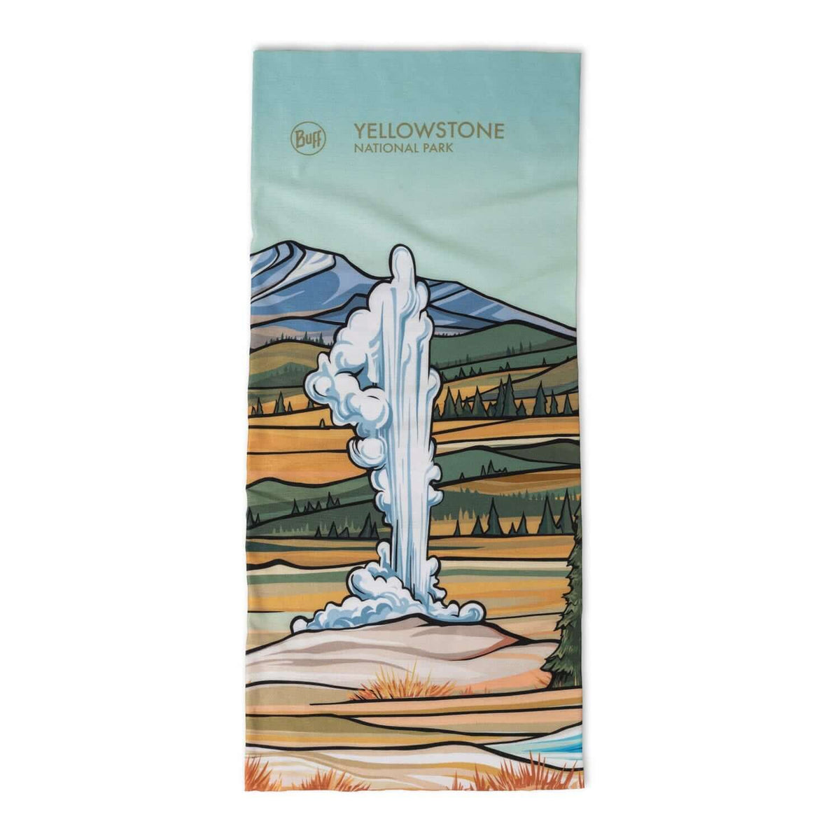 Buff CoolNet UV Neckwear - Yellowstone National Park - Shop Neck Gaiters at Trekaline