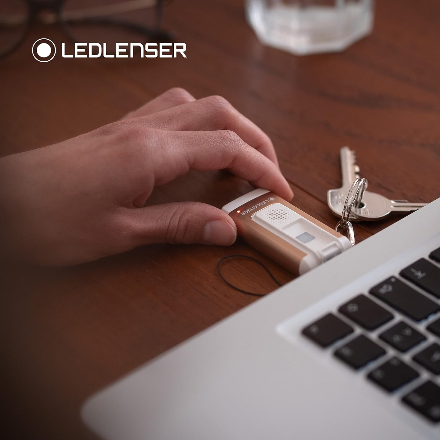 Ledlenser K6R Safety Alarm Keychain Flashlight