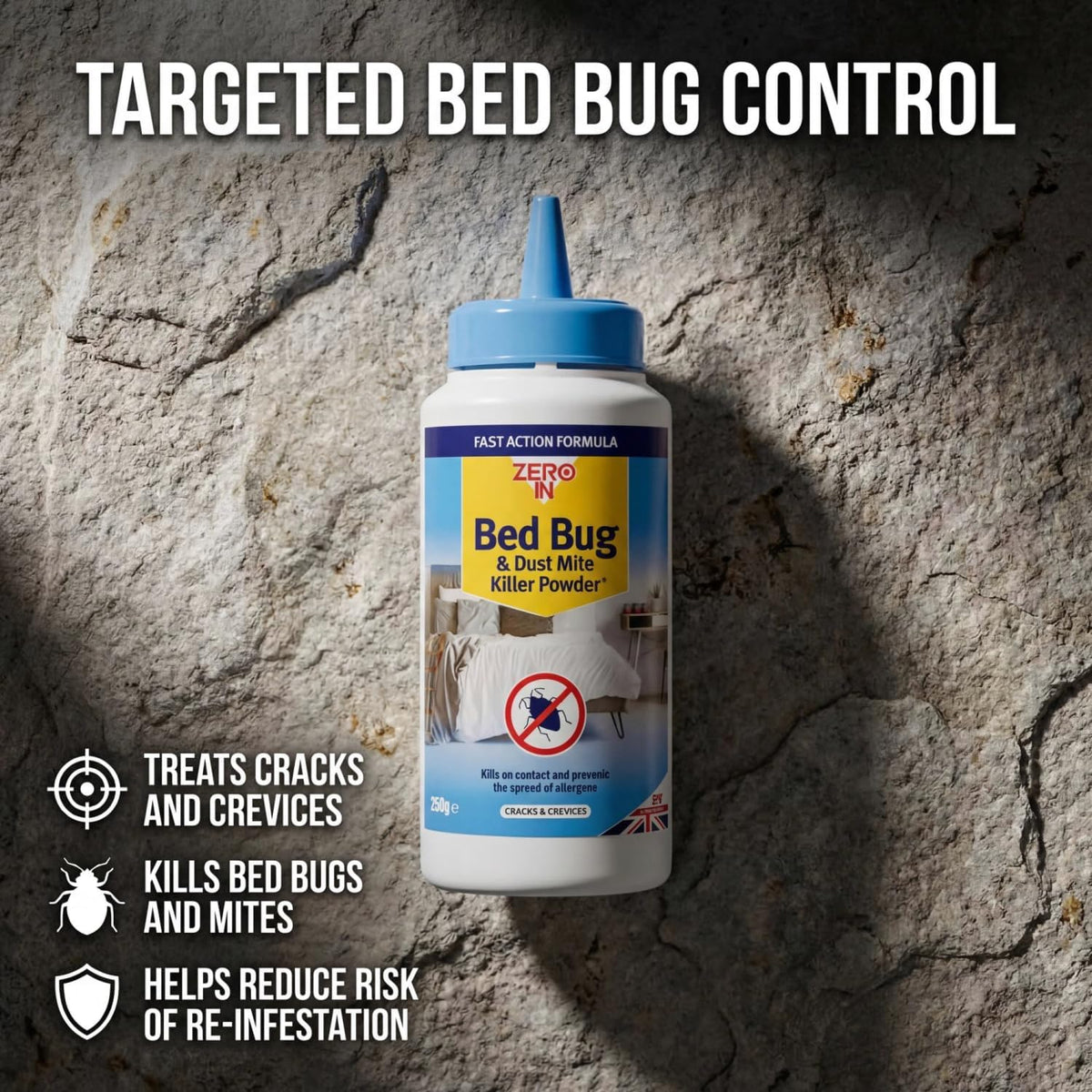 STV Zero In Bed Bug and Dust Mite Killer Powder 250 g