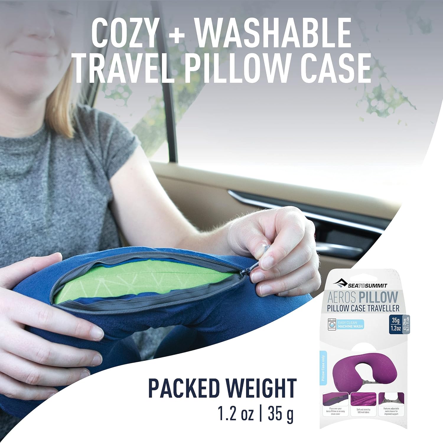 Sea to Summit Aeros Traveller Neck Pillow Case - Shop Travel Pillows at Trekaline