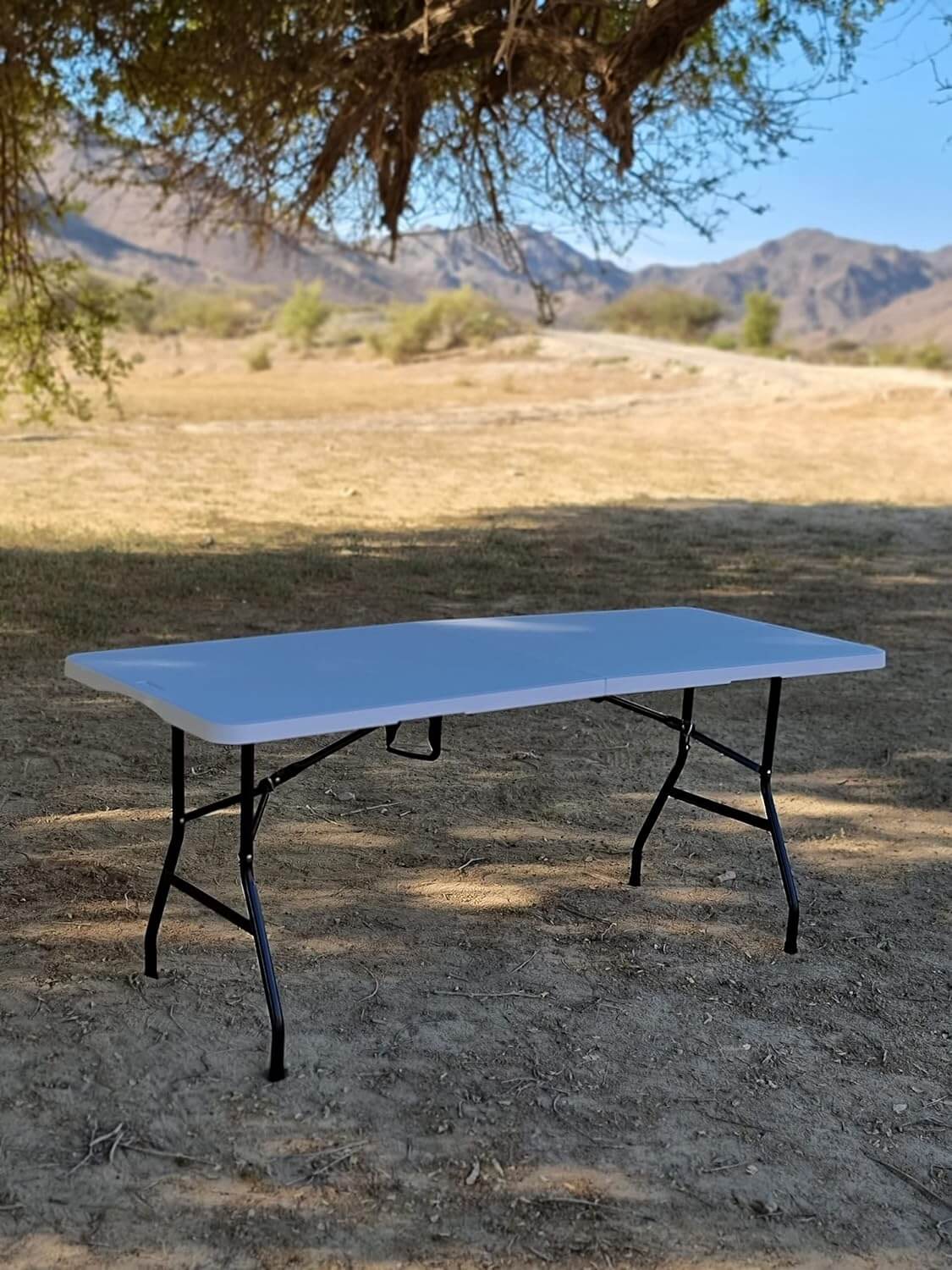 Procamp 180 cm Fold in Half Utility TableĀ - ShopĀ Camp TablesĀ atĀ Trekaline