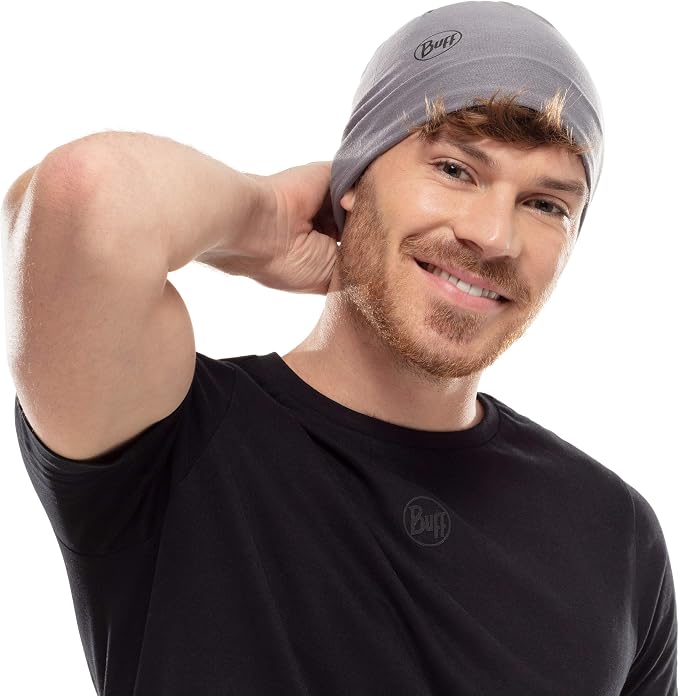 Buff CoolNet UV Neckwear - Solid Grey Sedona