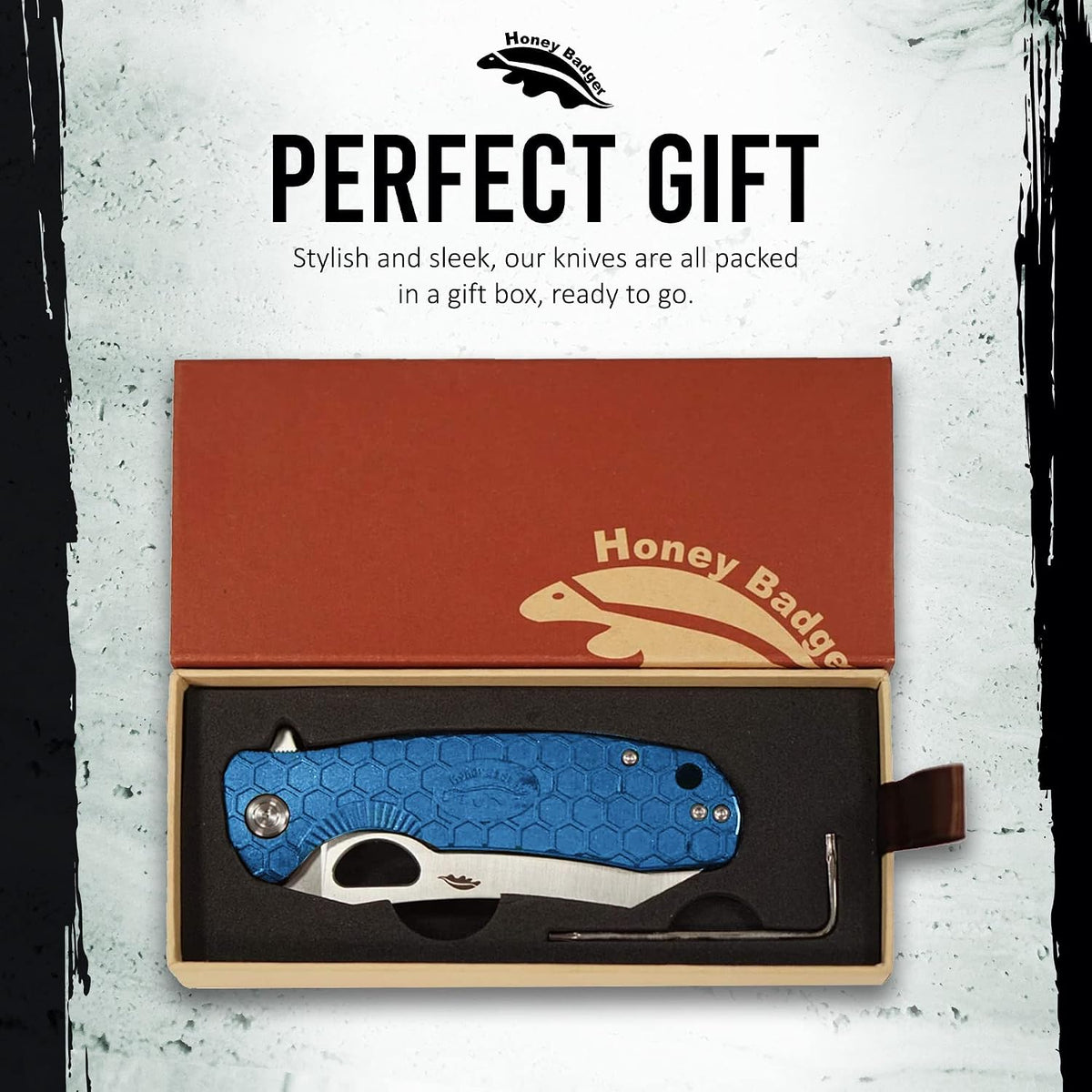 Honey Badger Large Wharncleaver Knife D2 Steel
