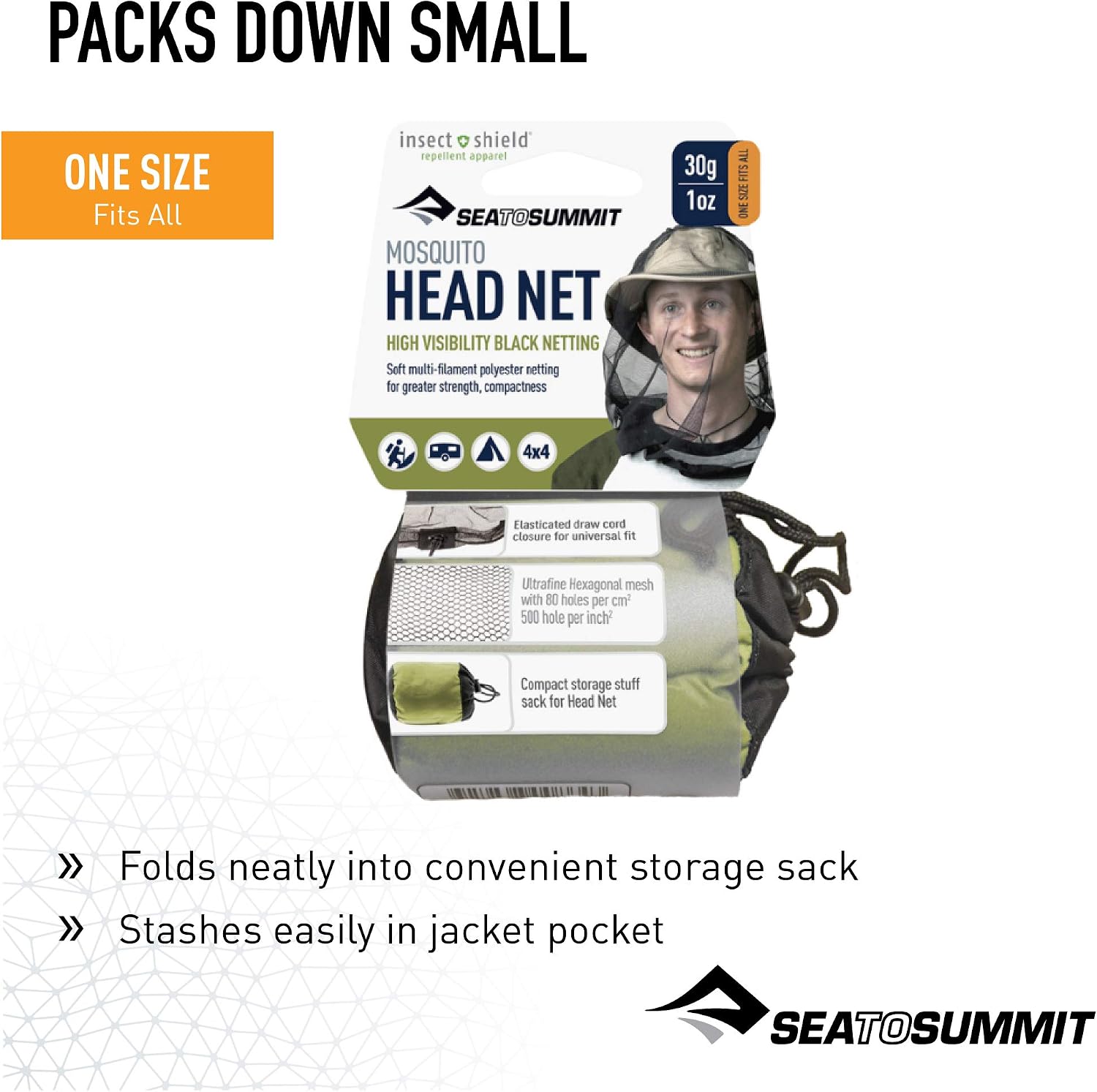 Sea to Summit Permethrin Mosquito Head Net - Shop Mosquito Net Clothing at Trekaline