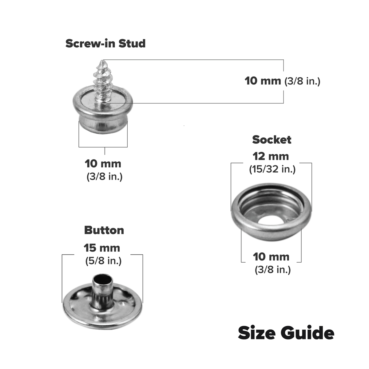 Coghlan's Snap Fastener Kit 8-Piece - Shop General Tent Accessories at Trekaline