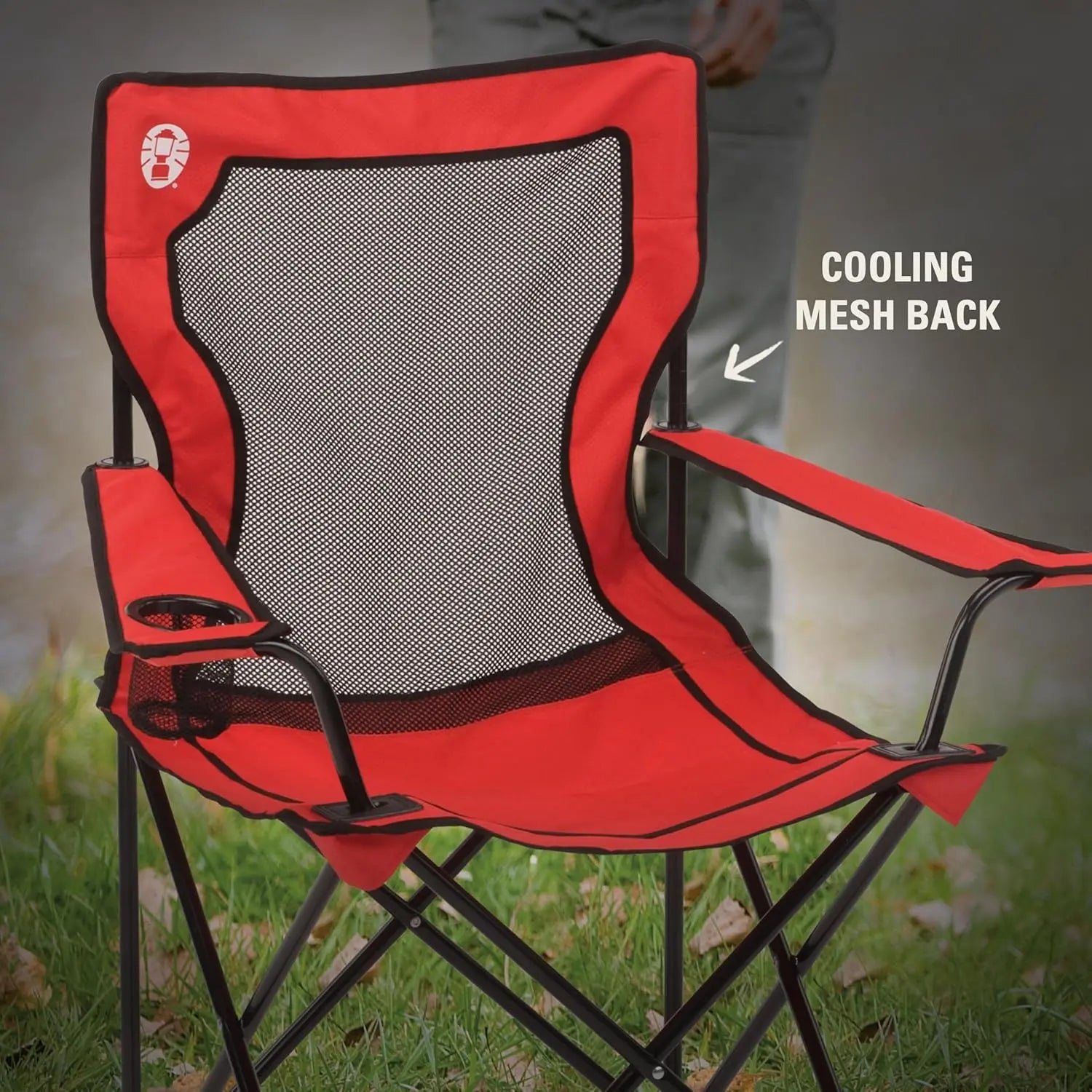 Coleman Broadband Mesh Quad Chair - Shop Camp Chairs at Trekaline