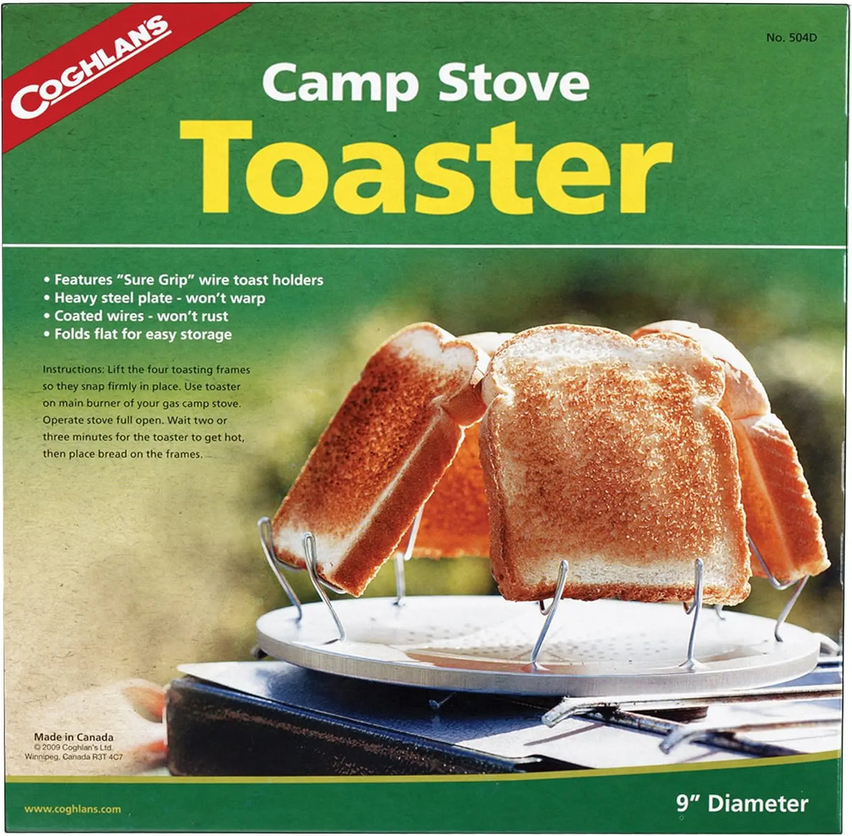 Coghlan's Camp Stove Toaster 4 Slice - Shop Cooking Utensils at Trekaline