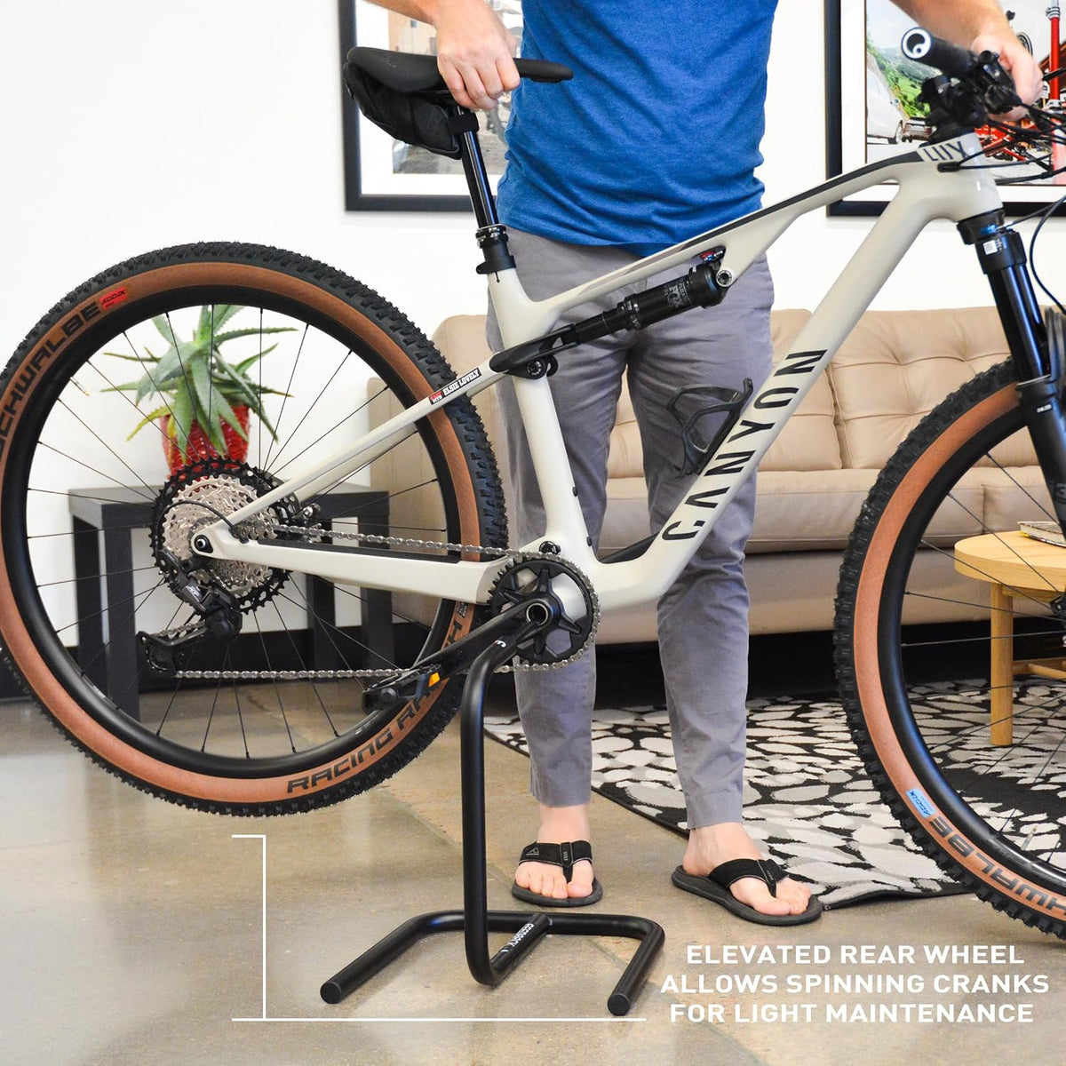 Feedback Sports Scorpion Bike Stand BlackĀ - ShopĀ Bike Repair StandsĀ atĀ Trekaline