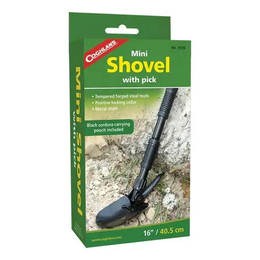 Coghlan's Mini Shovel with Pick - Shop Camp Shovels at Trekaline