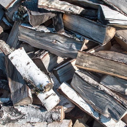 Bad Axe Birch Firewood Sack Premium Kiln Dried Logs - 40L