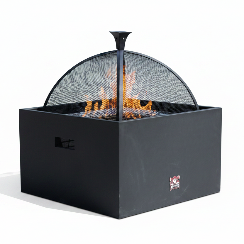 Bad Axe The Log Cabin Fire PitĀ - ShopĀ Fire PitsĀ atĀ Trekaline