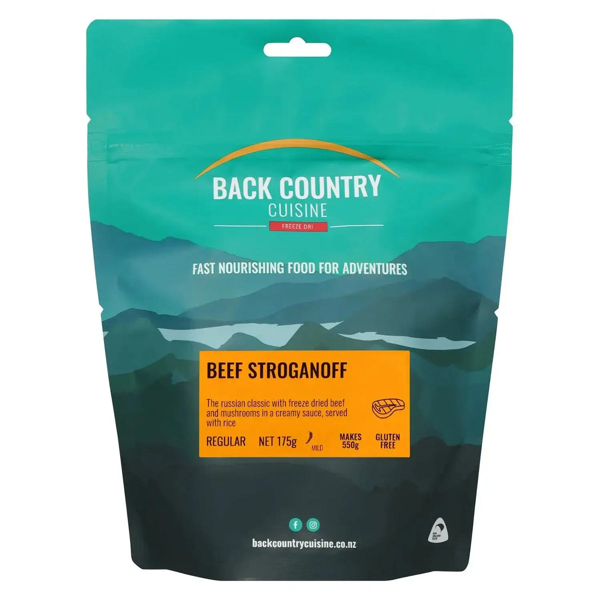 Back Country Cuisine Beef Stroganoff Camping Meal