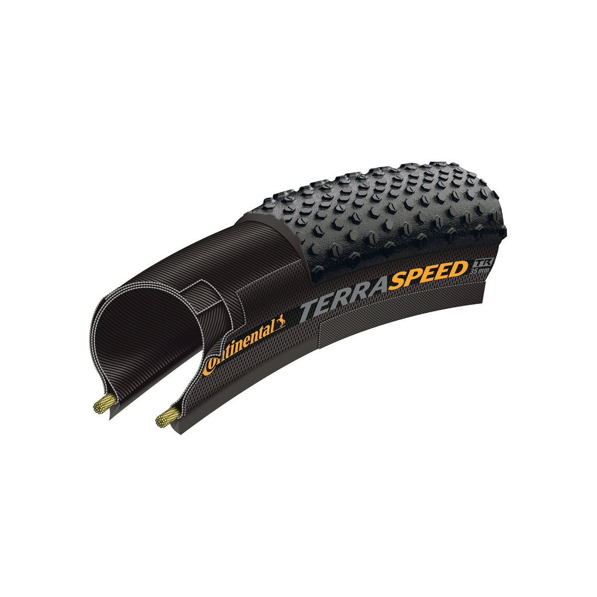 Continental Terra Speed Protection 700C x 35mm - Shop Road Bike Tires at Trekaline