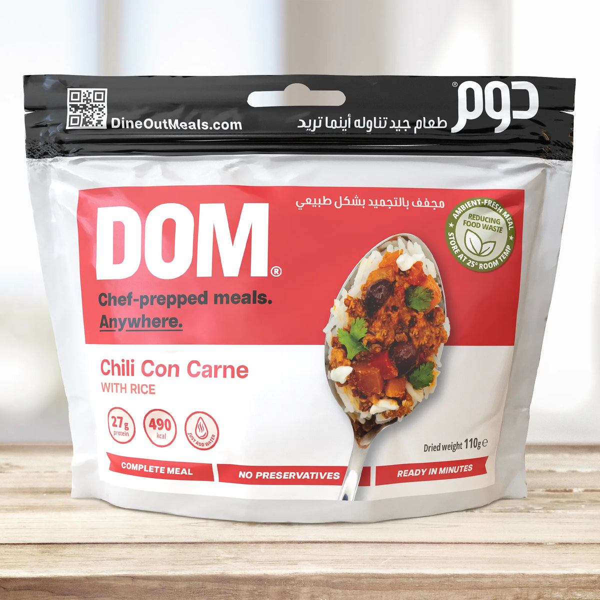 Dine Out Meals Chili Con Carne with Rice - Shop Backpacking Dinners at Trekaline