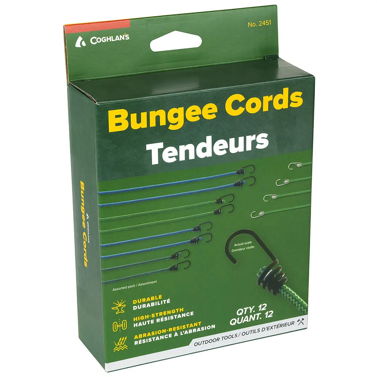 Coghlan's Assorted Bungee Cords 12 Pack - Shop Bungee Cords at Trekaline