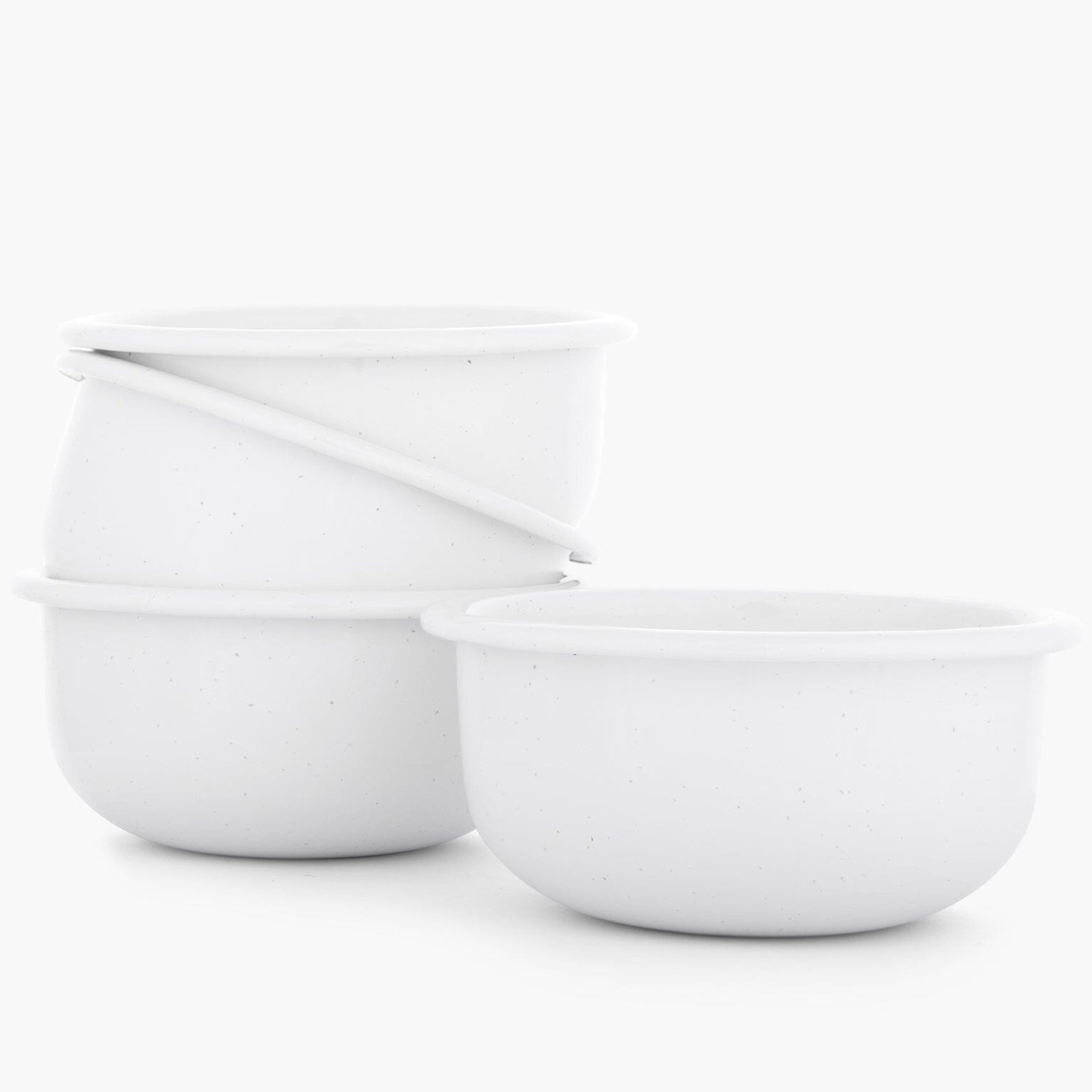 Barebones Rolled Enamelware Side Bowl Set of 4 - Shop Camping Bowls at Trekaline