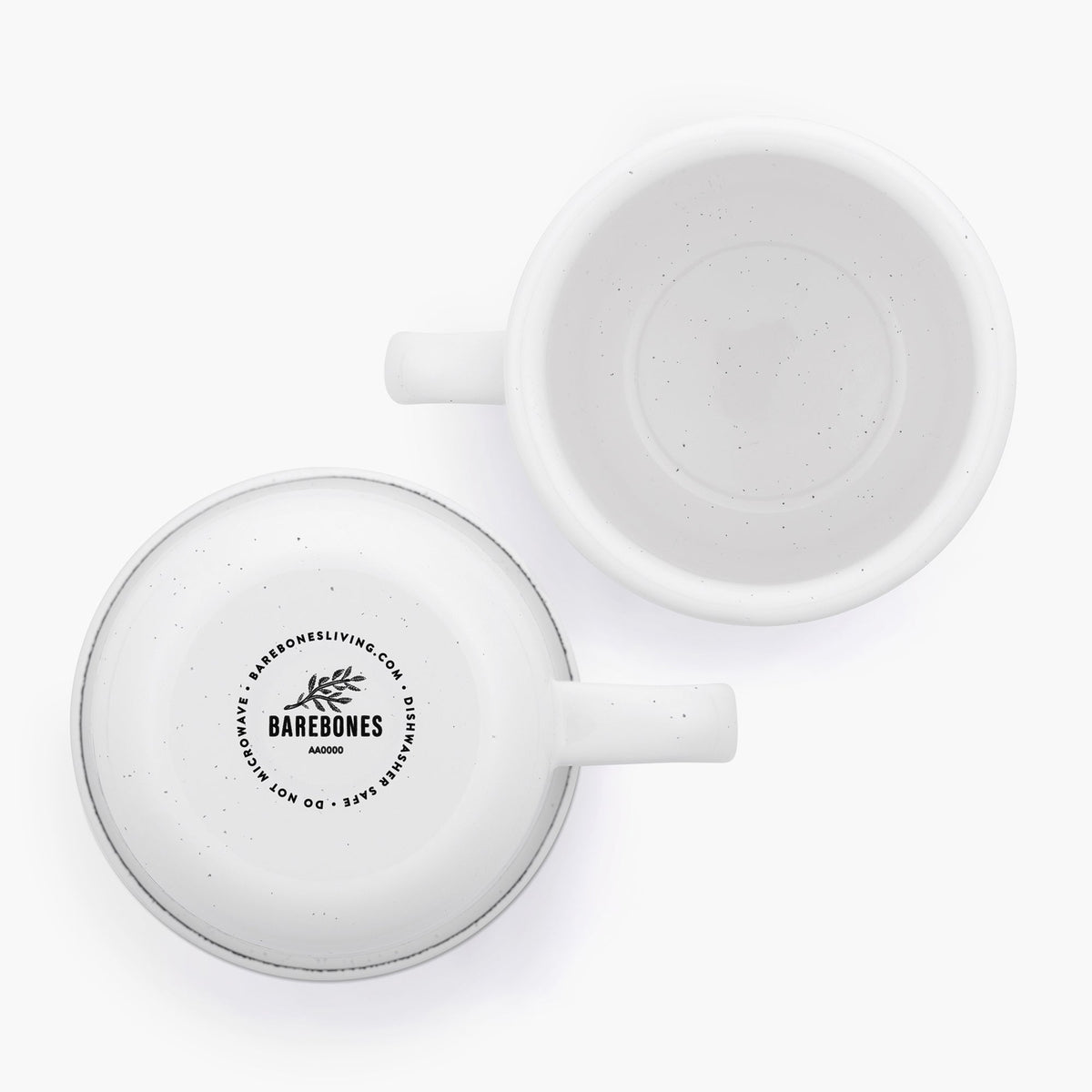 Barebones Rolled Enamelware Mug oz Set of 4 - Shop Camping Mugs at Trekaline