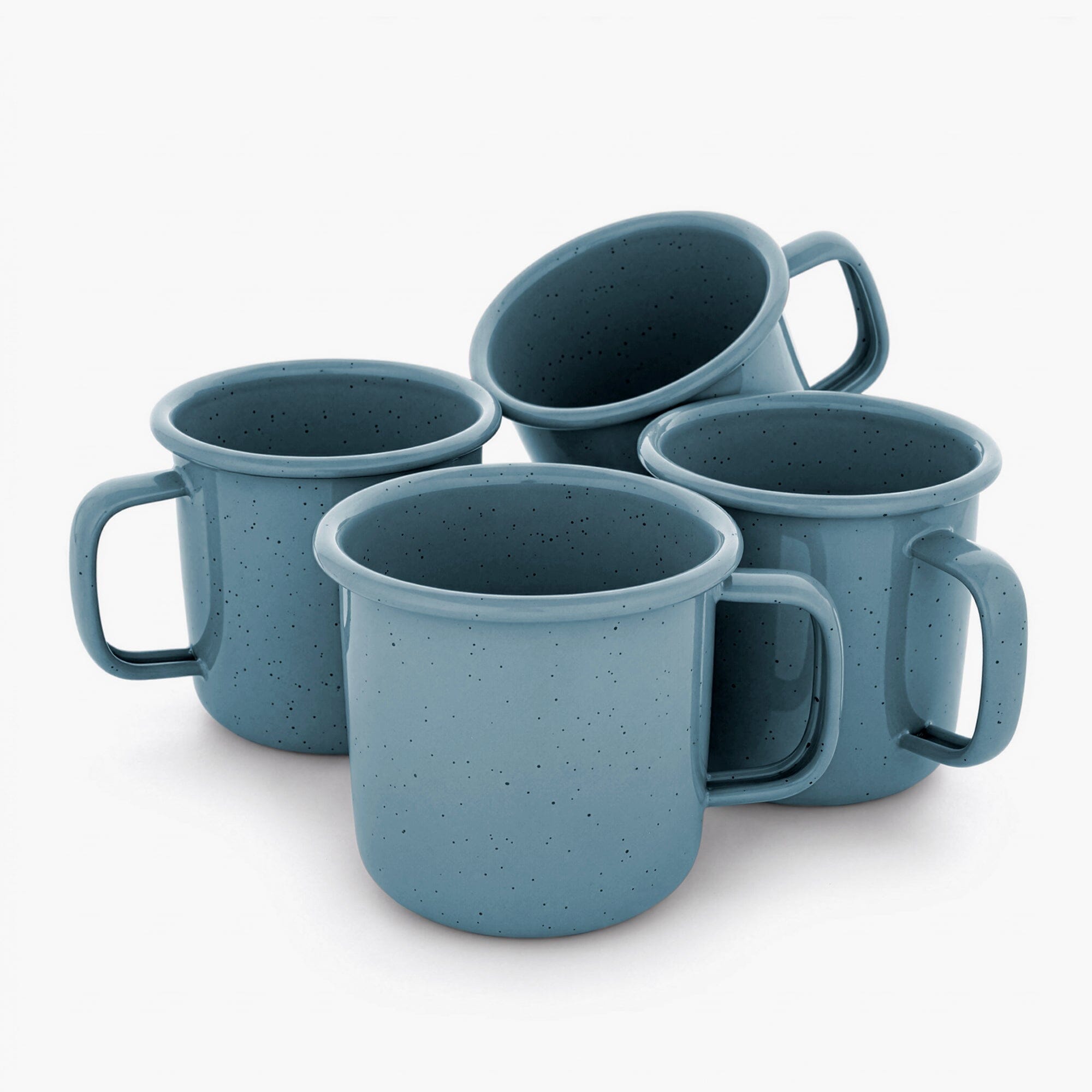 Barebones Rolled Enamelware Mug oz Set of 4 - Shop Camping Mugs at Trekaline