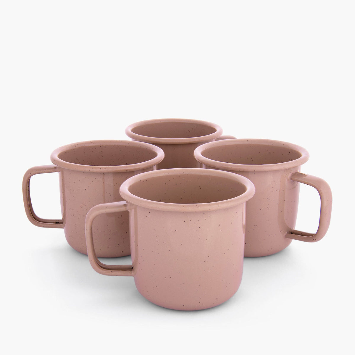 Barebones Rolled Enamelware Mug oz Set of 4 - Shop Camping Mugs at Trekaline