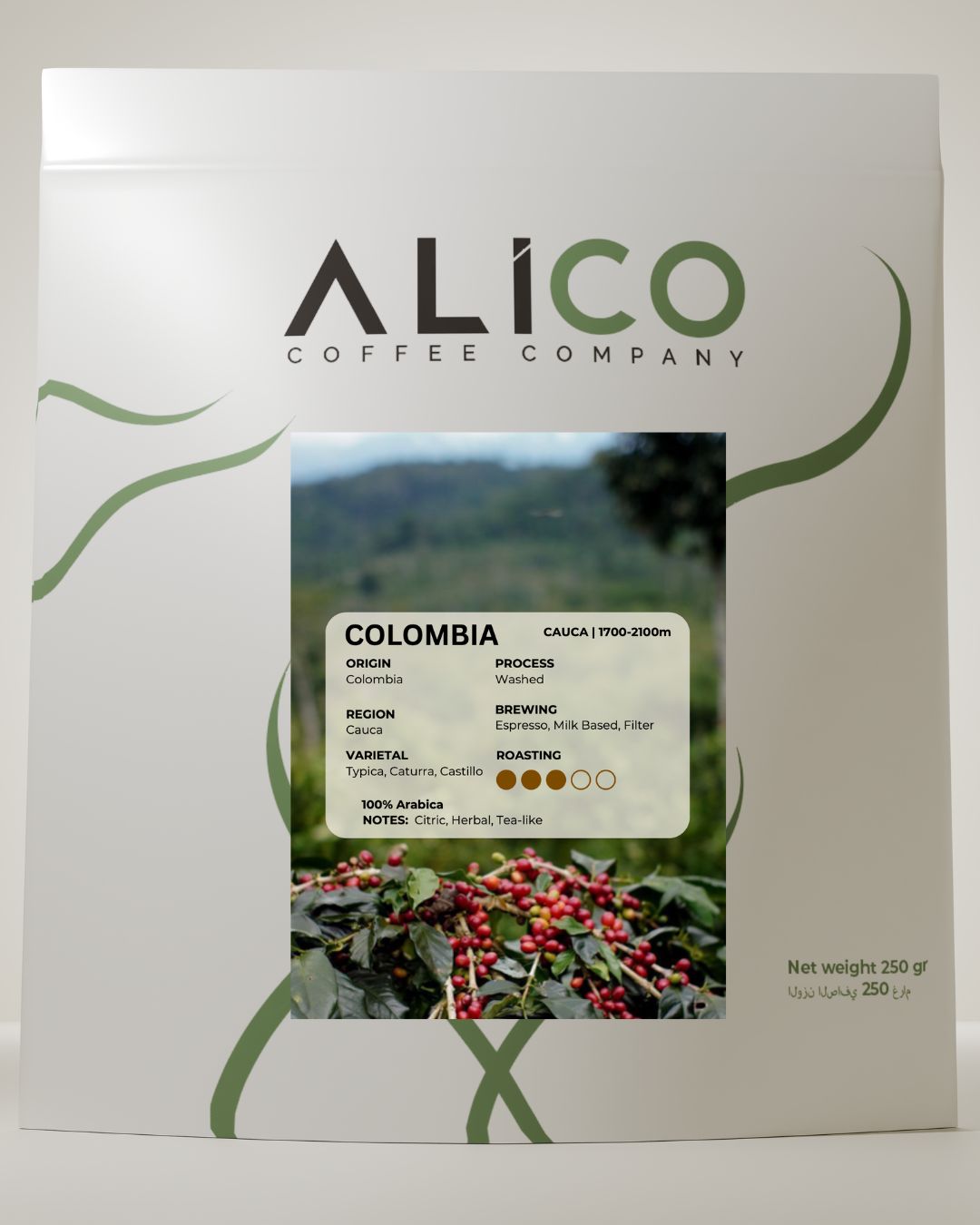 Alico Fine Roasters Colombia Cauca Coffee