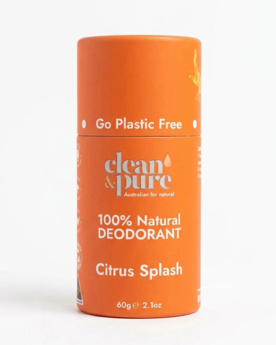 Clean & Pure Citrus Splash Natural Deodorant 60g - Shop Deodorant at Trekaline
