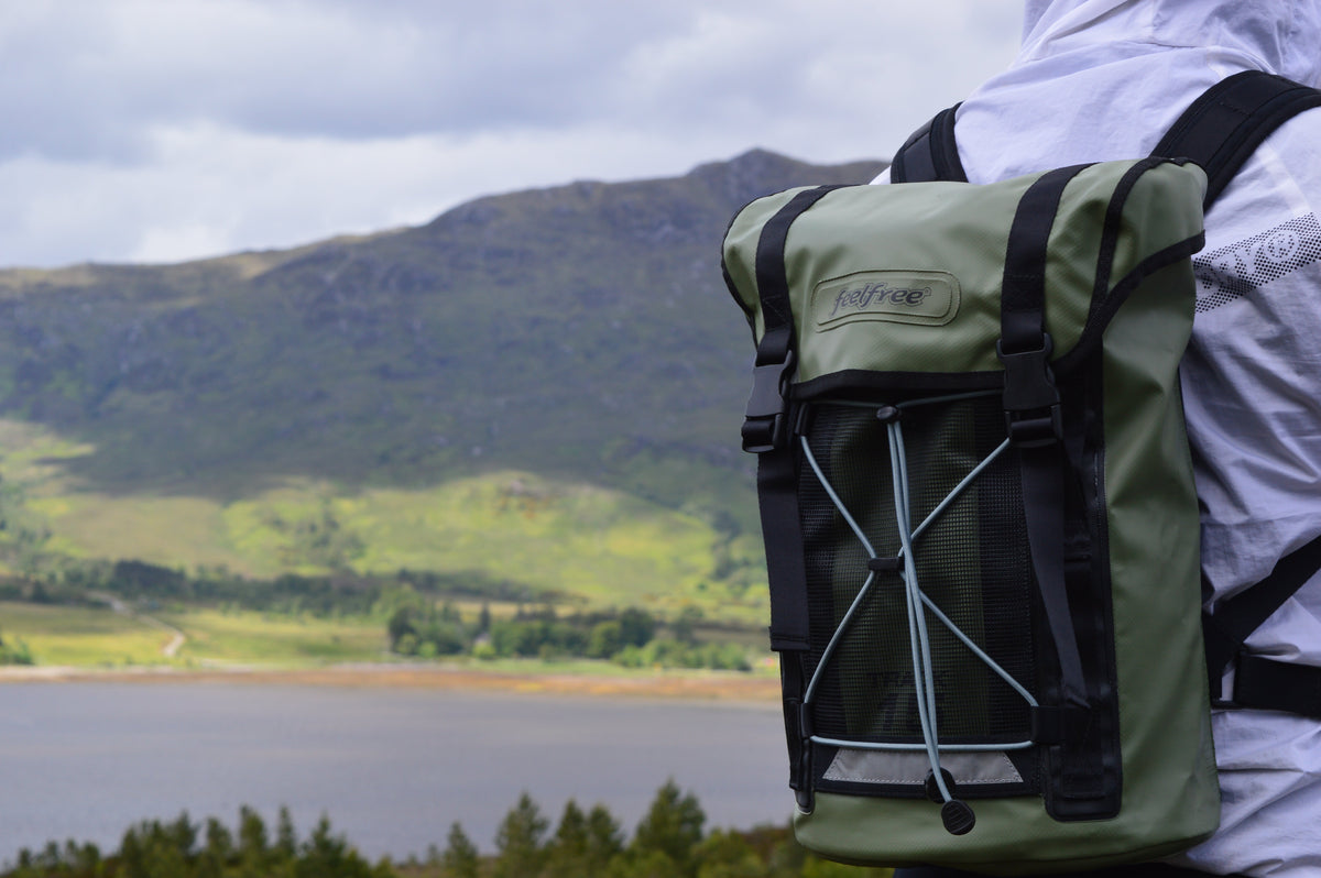 Feelfree Track 15L Dry Backpack OliveĀ - ShopĀ Dry BackpacksĀ atĀ Trekaline