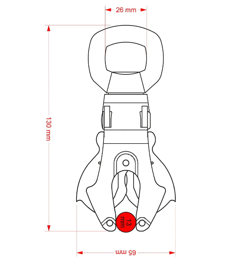 Kong Frog 360 Textile Friendly Swivel