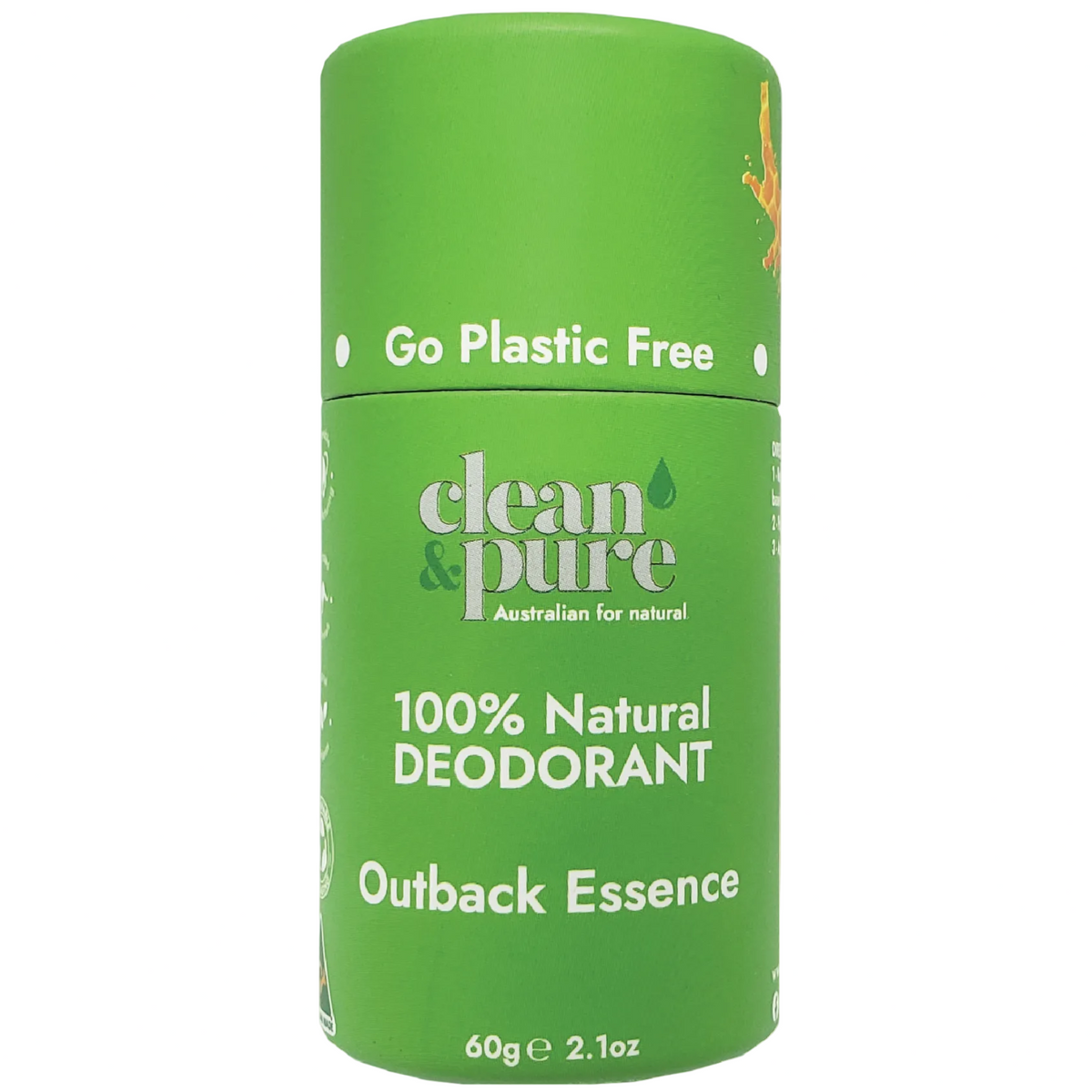 Clean & Pure Outback Essence Natural Deodorant 60g - Shop Deodorant at Trekaline
