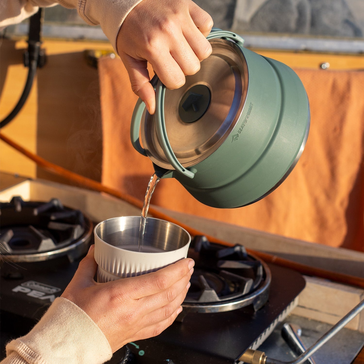 Sea to Summit Detour Stainless Steel Kettle Set - Shop Camping Utensil Sets at Trekaline