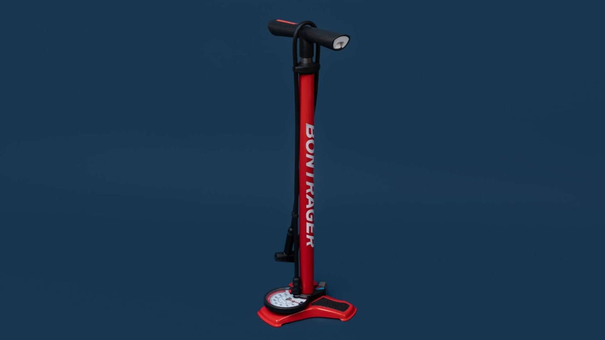Bontrager Dual Charger Floor Pump Red