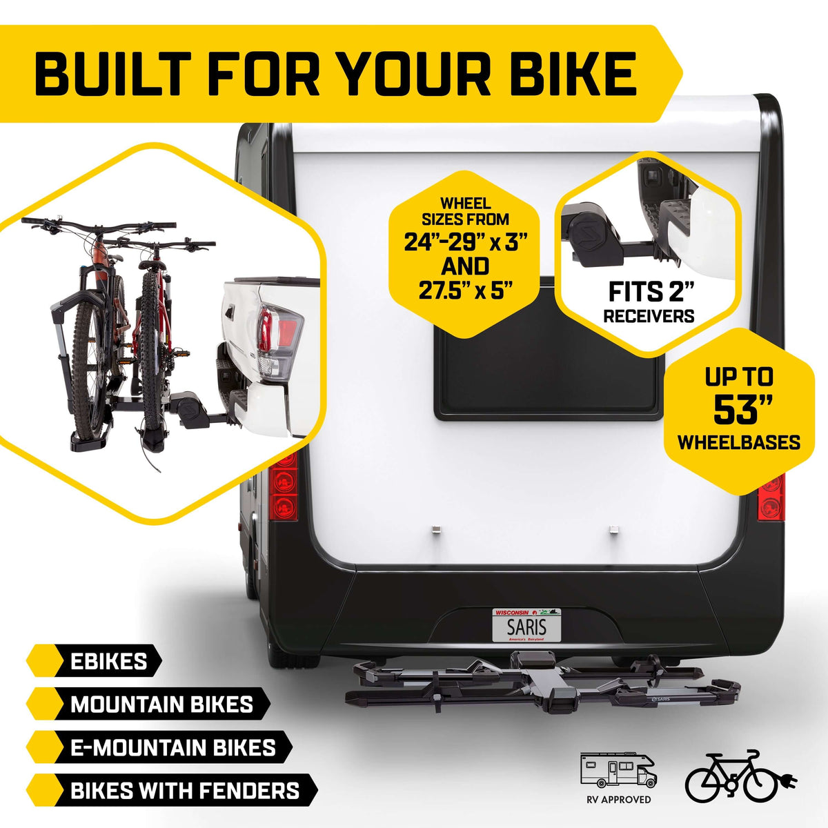Saris EDGE 2-Bike Hitch Rack