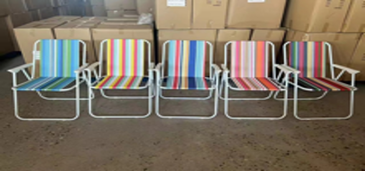 Procamp Stripe Foldable Polyester Chair - Shop Camp Chairs at Trekaline