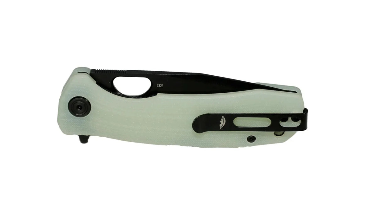 Honey Badger Limited Edition Medium Tanto Knife D2 - Jade G10